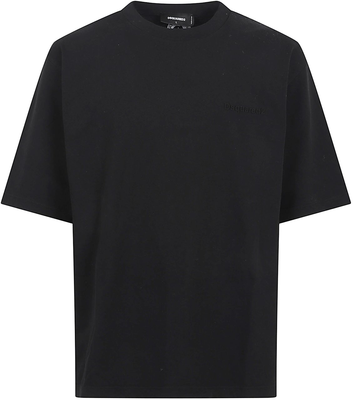 Dsquared2 loose fit tee Zwart