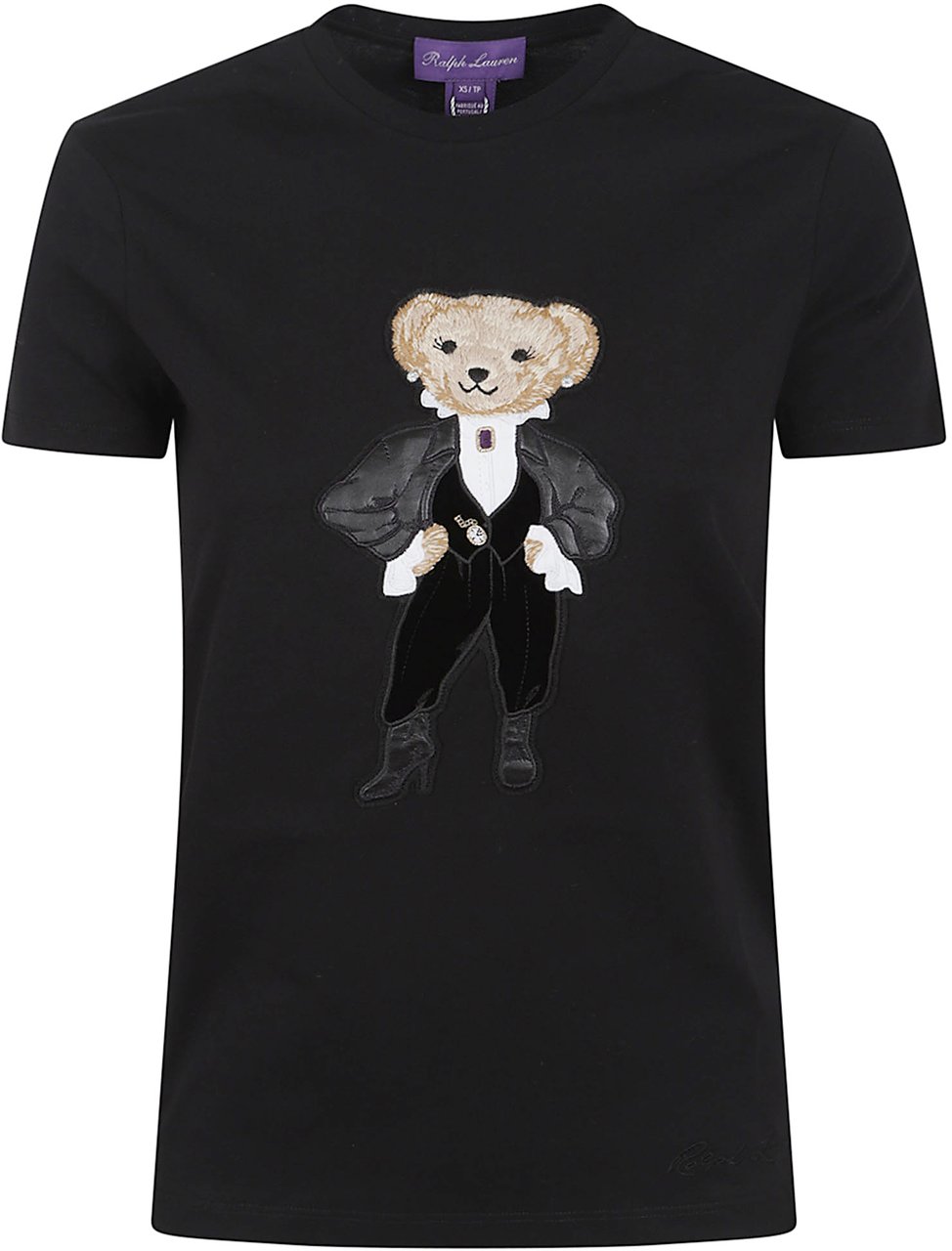 Ralph Lauren holiday bear short sleeve Zwart