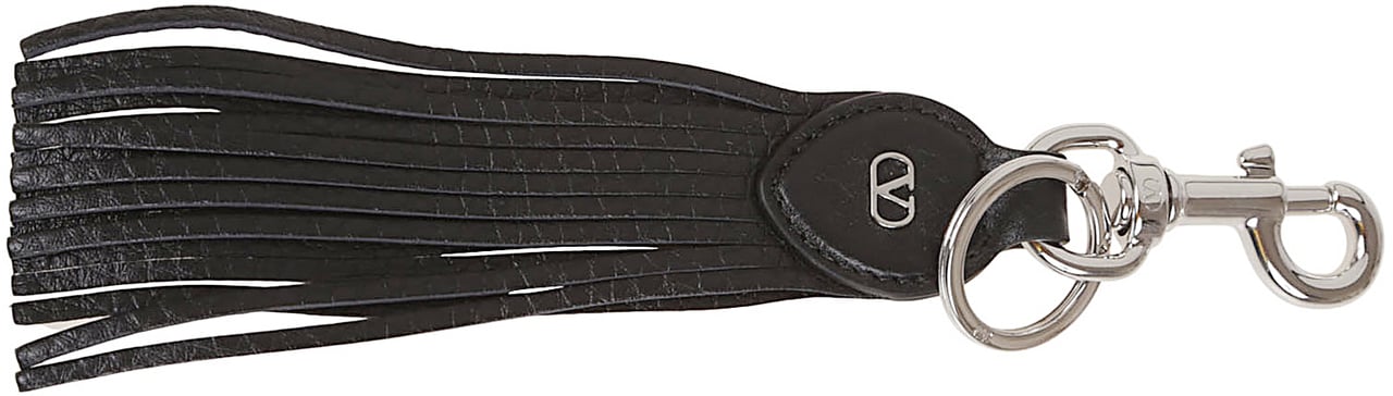 Valentino Garavani key ring vlogo signature Zwart