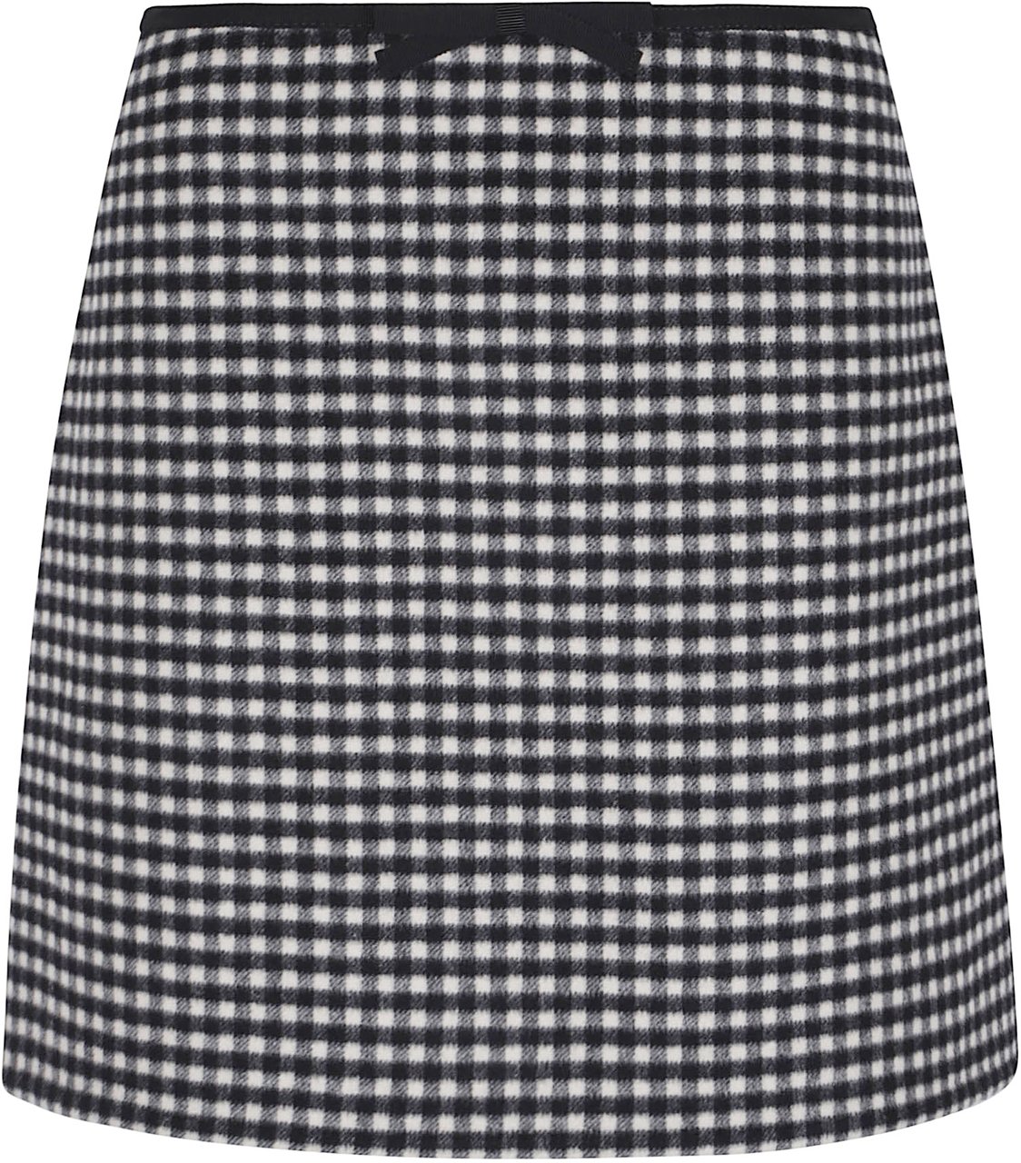 Valentino Garavani mossi micro vichy coat Wit