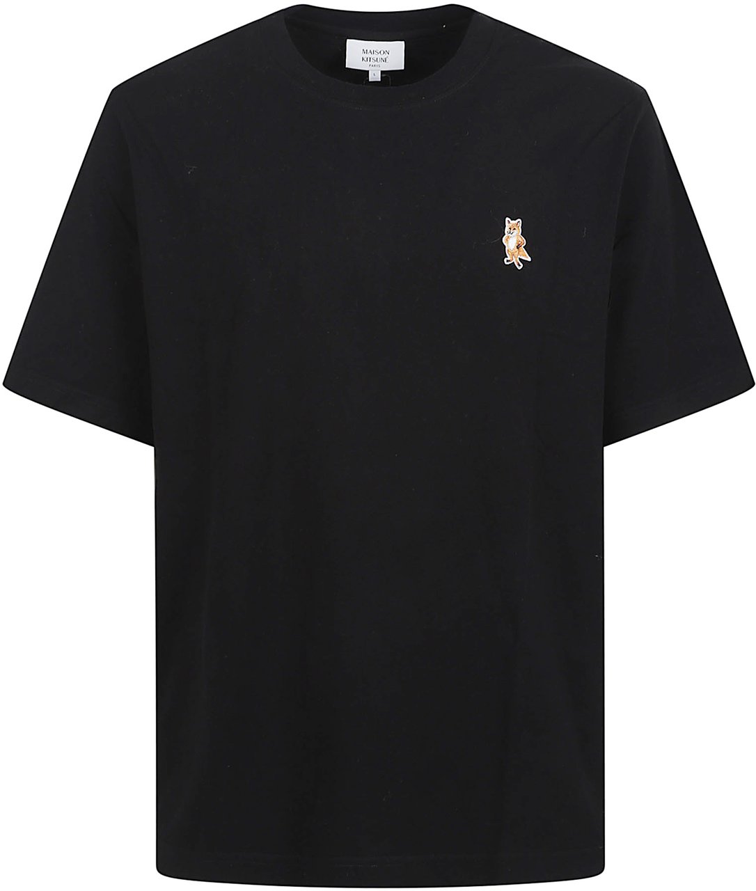 Maison Kitsuné dressed fox comfort tee Zwart