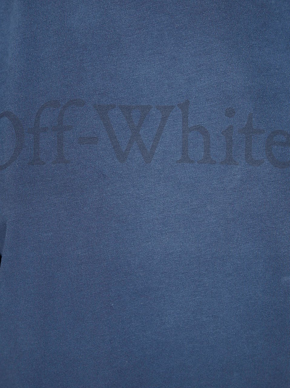 OFF-WHITE laundry boxy tee spray d sapphire Blauw