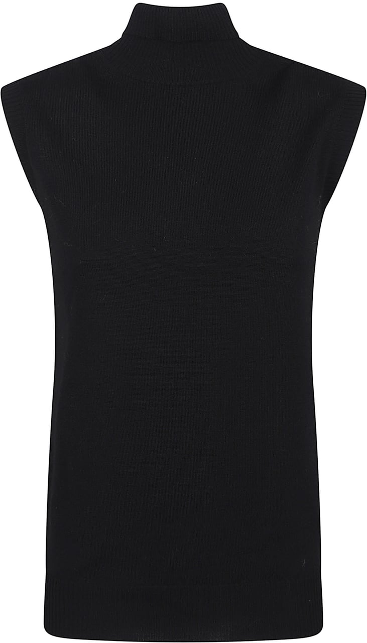 Max Mara maglia canottiera top vertigo Zwart