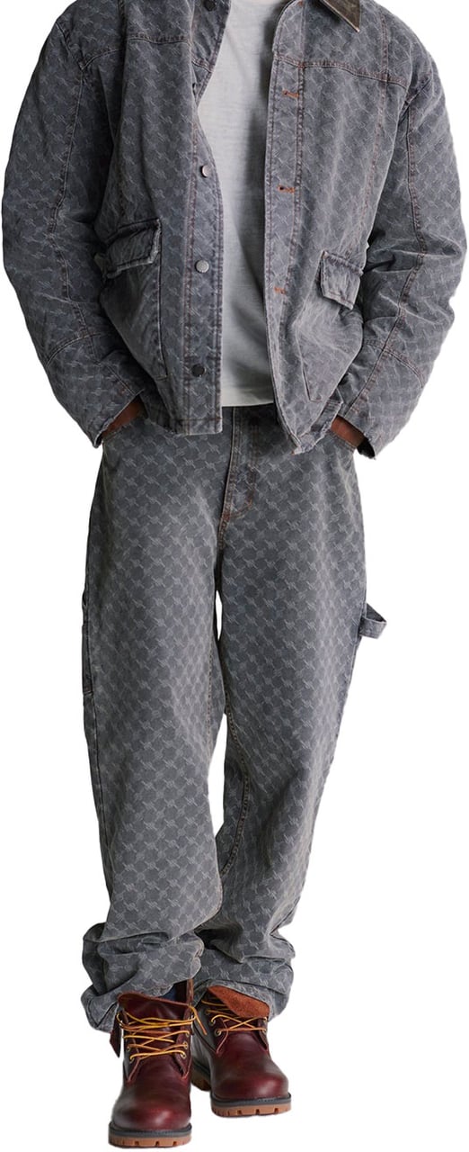 Daily Paper jean amba gris a monogramme Grijs