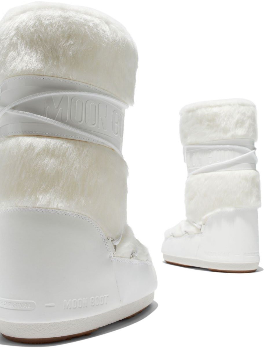 Moon Boot Classic Icon Eco Fur Bianco Wit