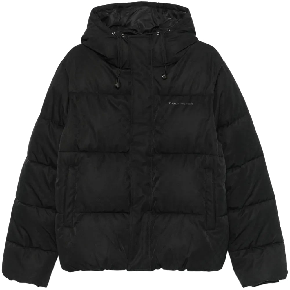 Daily Paper Heren Monogram Puffer Jacket Zwart