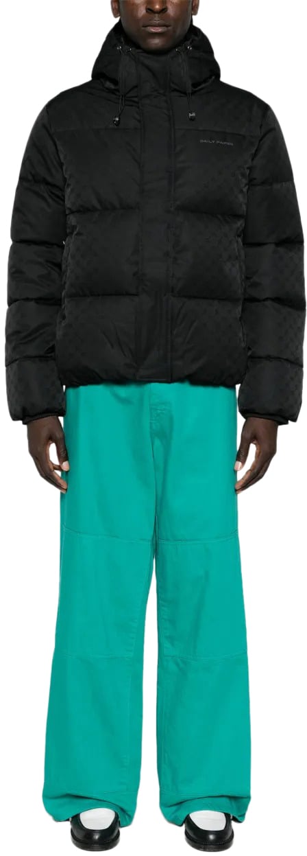 Daily Paper Heren Monogram Puffer Jacket Zwart