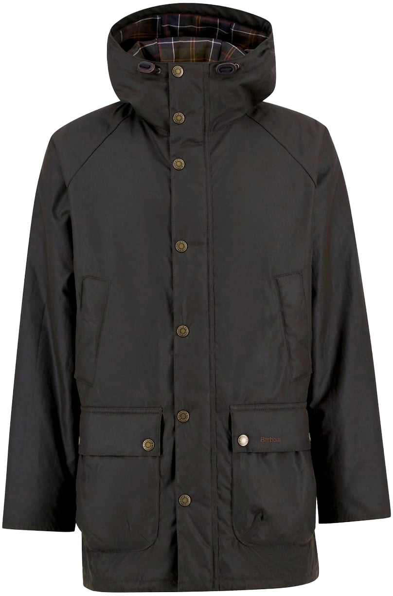 Barbour BARBOUR BEDALE WAX OLIVE PARKA Groen