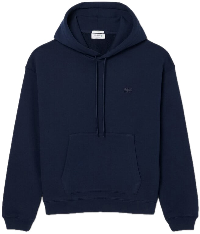 Lacoste Heavy Fleece Hoodie Blauw