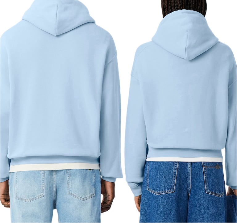 Lacoste Heavy Fleece Hoodie Blauw