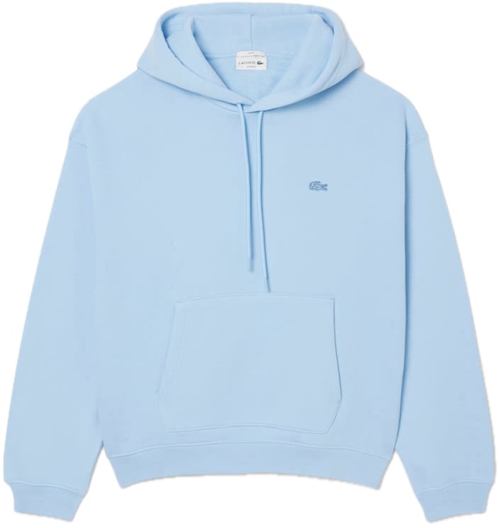 Lacoste Heavy Fleece Hoodie Blauw