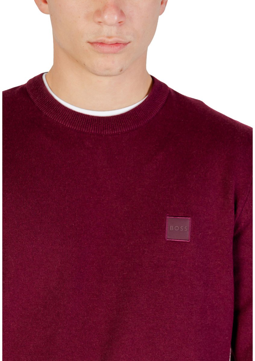 Boss Kanovano knit sweater red Rood