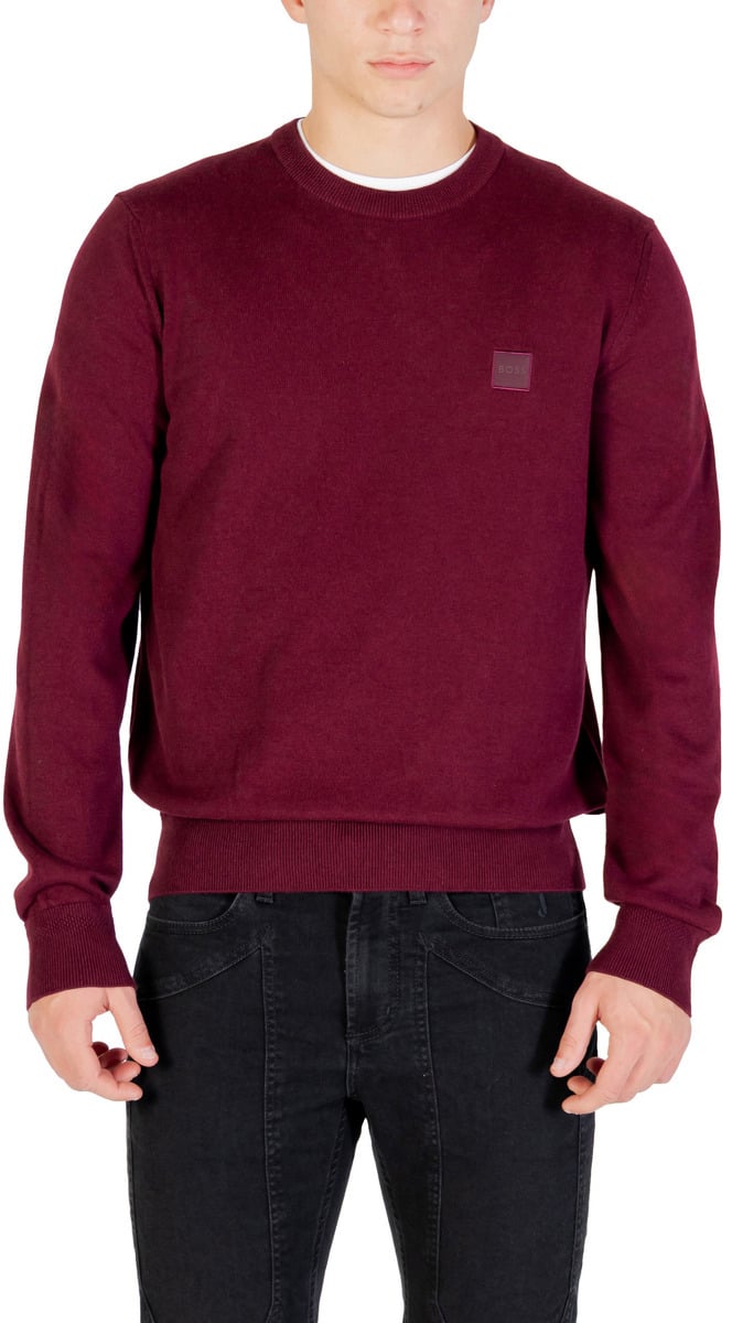 Boss Kanovano knit sweater red Rood