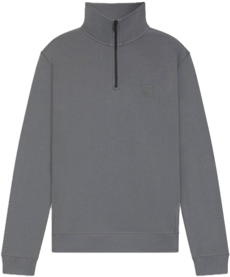 Boss Sweatshirt van katoenen sweatstof Grijs
