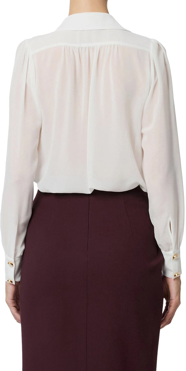 Elisabetta Franchi Shirts Ivory Wit