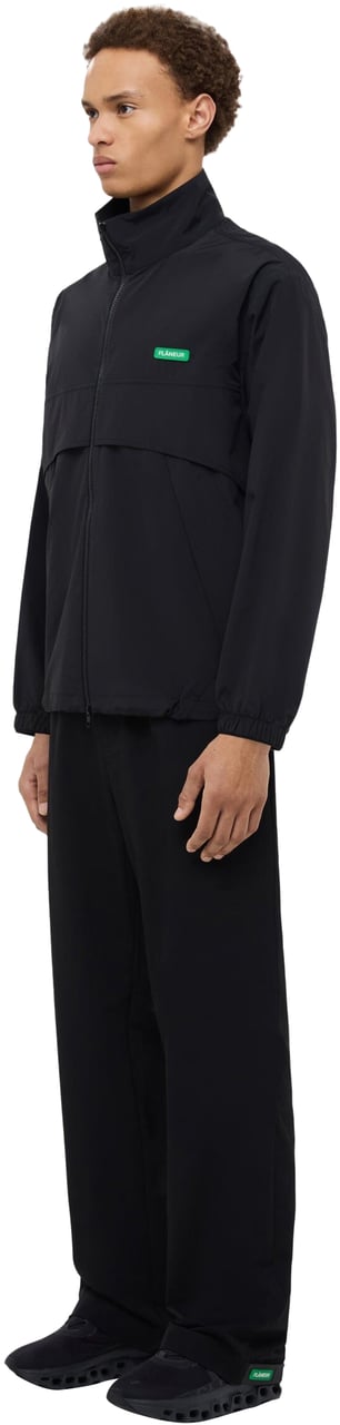 FLÂNEUR Flâneur Broek Zwart Badge Formal Tech Pants Zwart