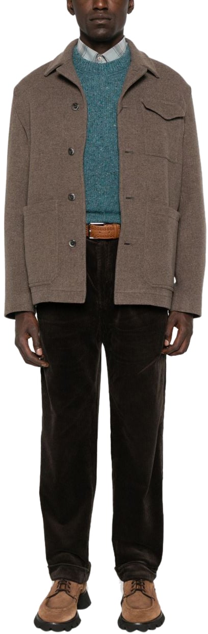 Herno Herno Wollen Jas Bruin Bruin