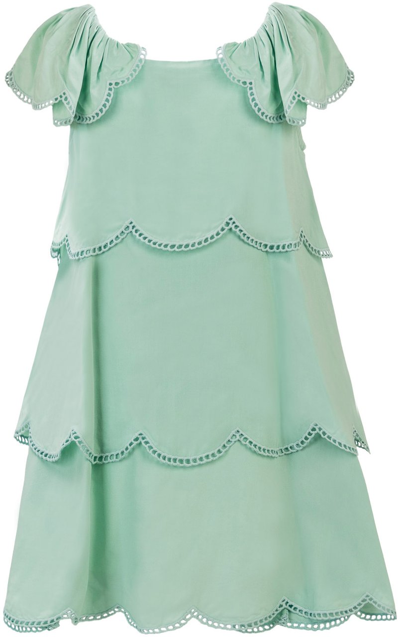 Stella McCartney Woven Dress Groen