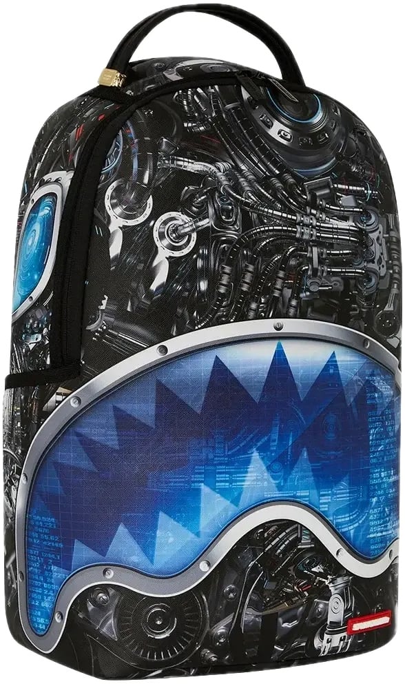 Sprayground Full Mechanical Shark Dlxr Backpack Zwart