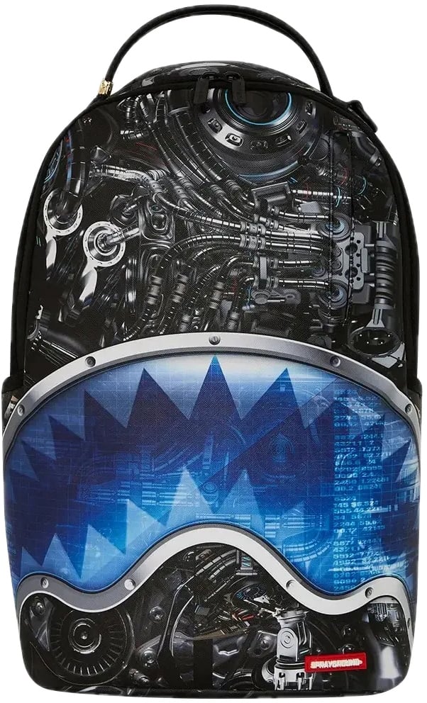 Sprayground Full Mechanical Shark Dlxr Backpack Zwart