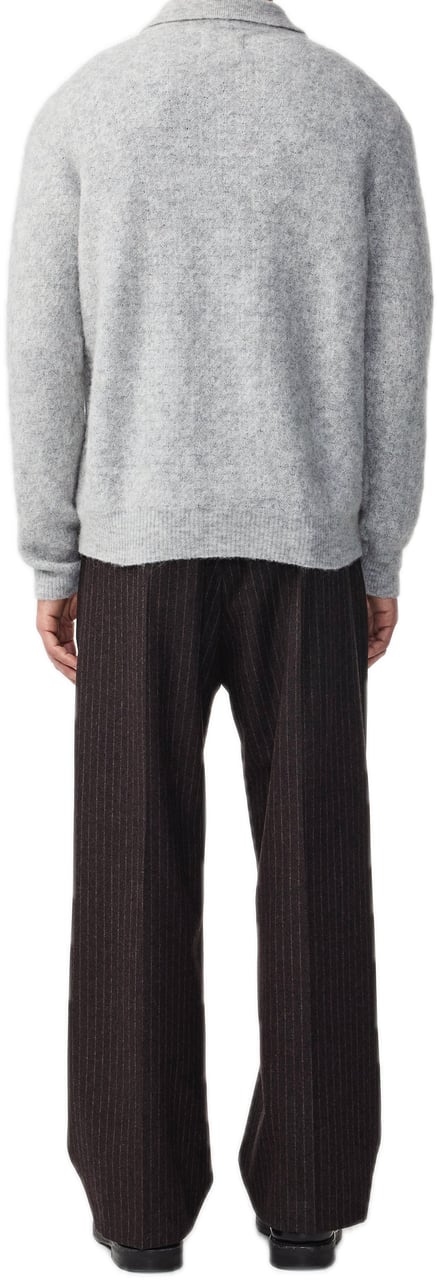 NN07 Alfie zip polo Grijs