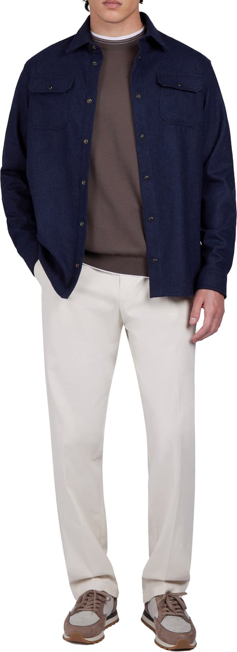 Paul & Shark Wool blend overshirt Blauw