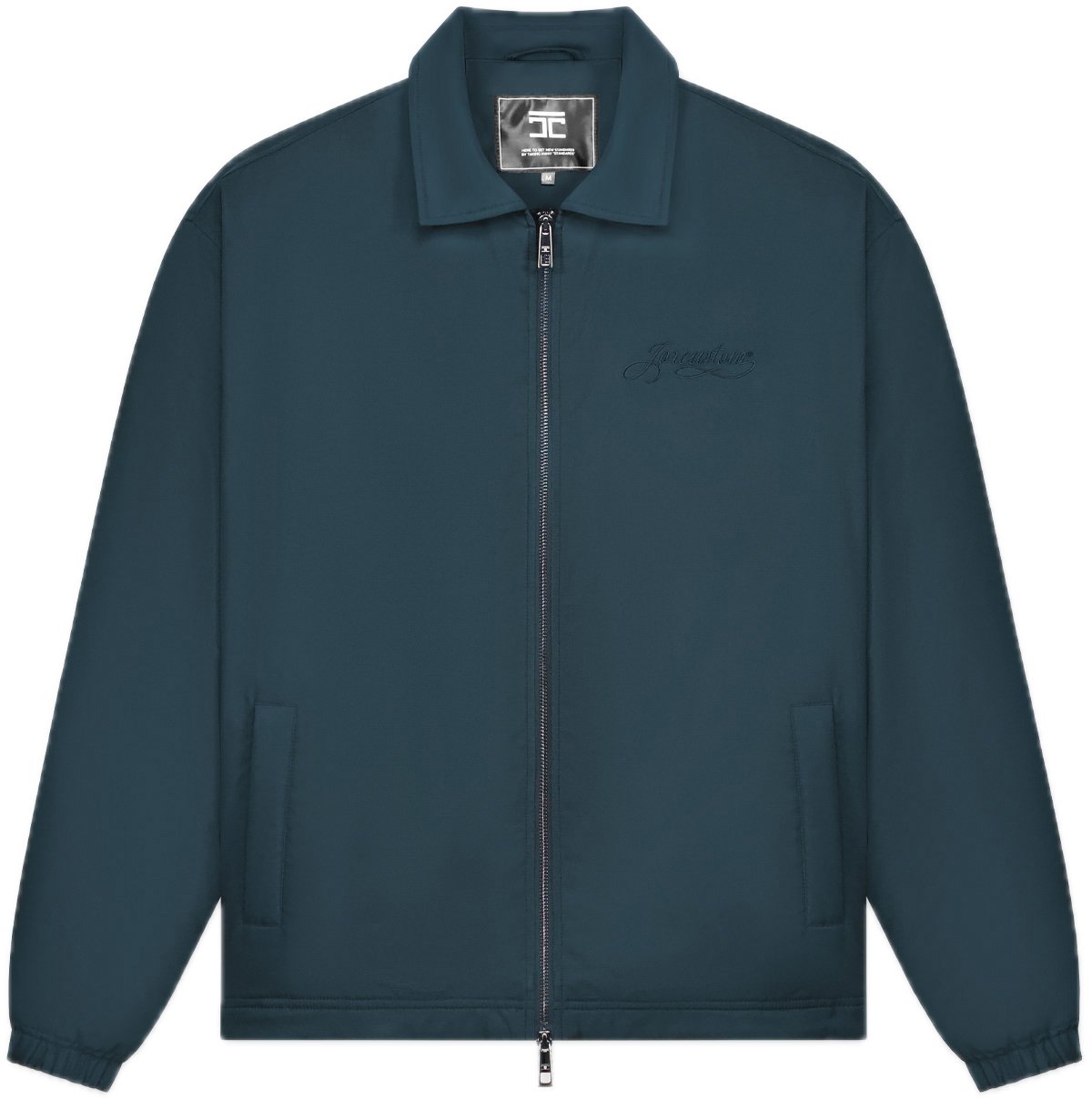 JORCUSTOM Handscript Padded Coach Jacket Blauw