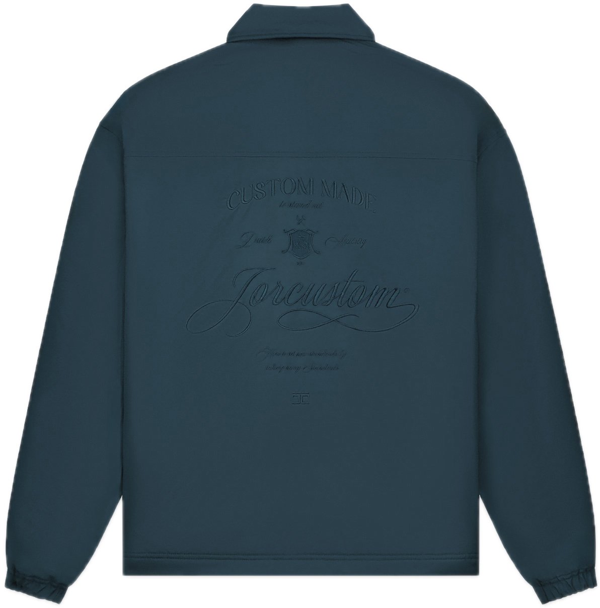 JORCUSTOM Handscript Padded Coach Jacket Blauw
