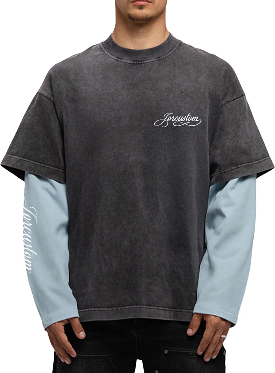JORCUSTOM Longsleeve Handscript Grijs