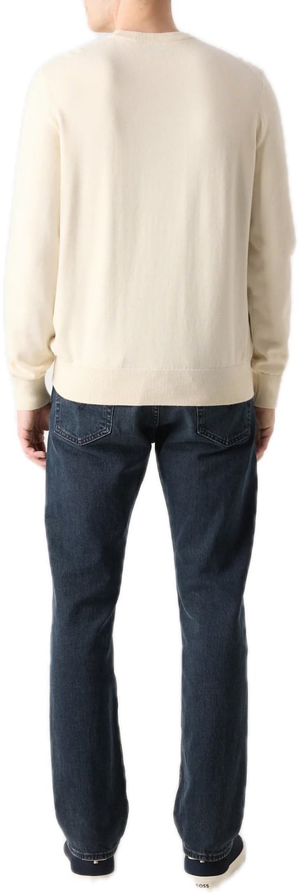 Boss Kanovano knit sweater open yellow Geel