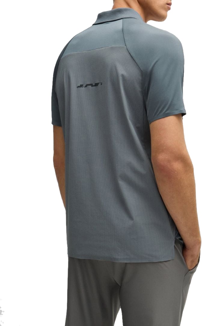 Boss Boss Men Green Polo Grey Grijs