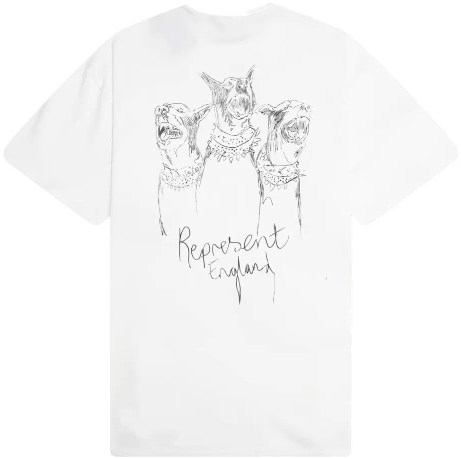Represent T-Shirts And Polos Flat White Wit