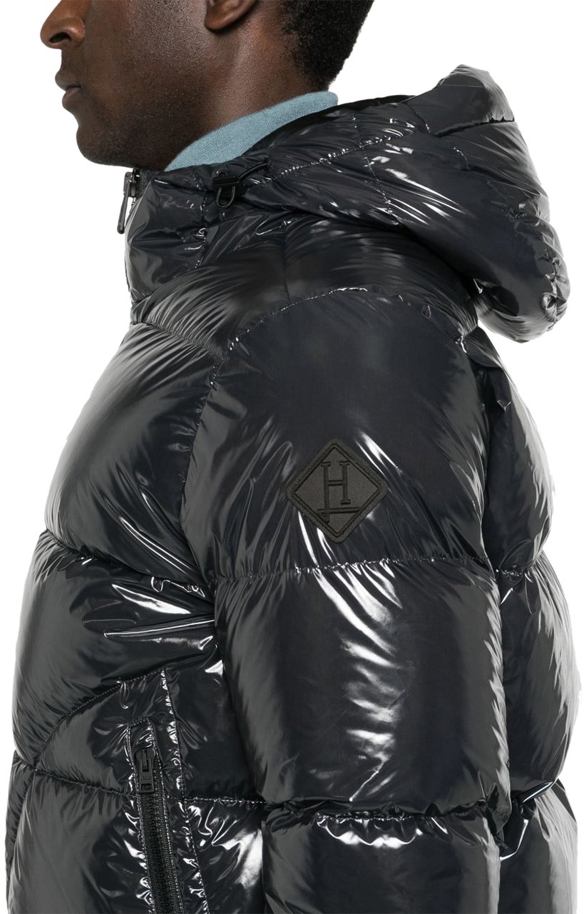 Herno Quilted down jacket Zwart