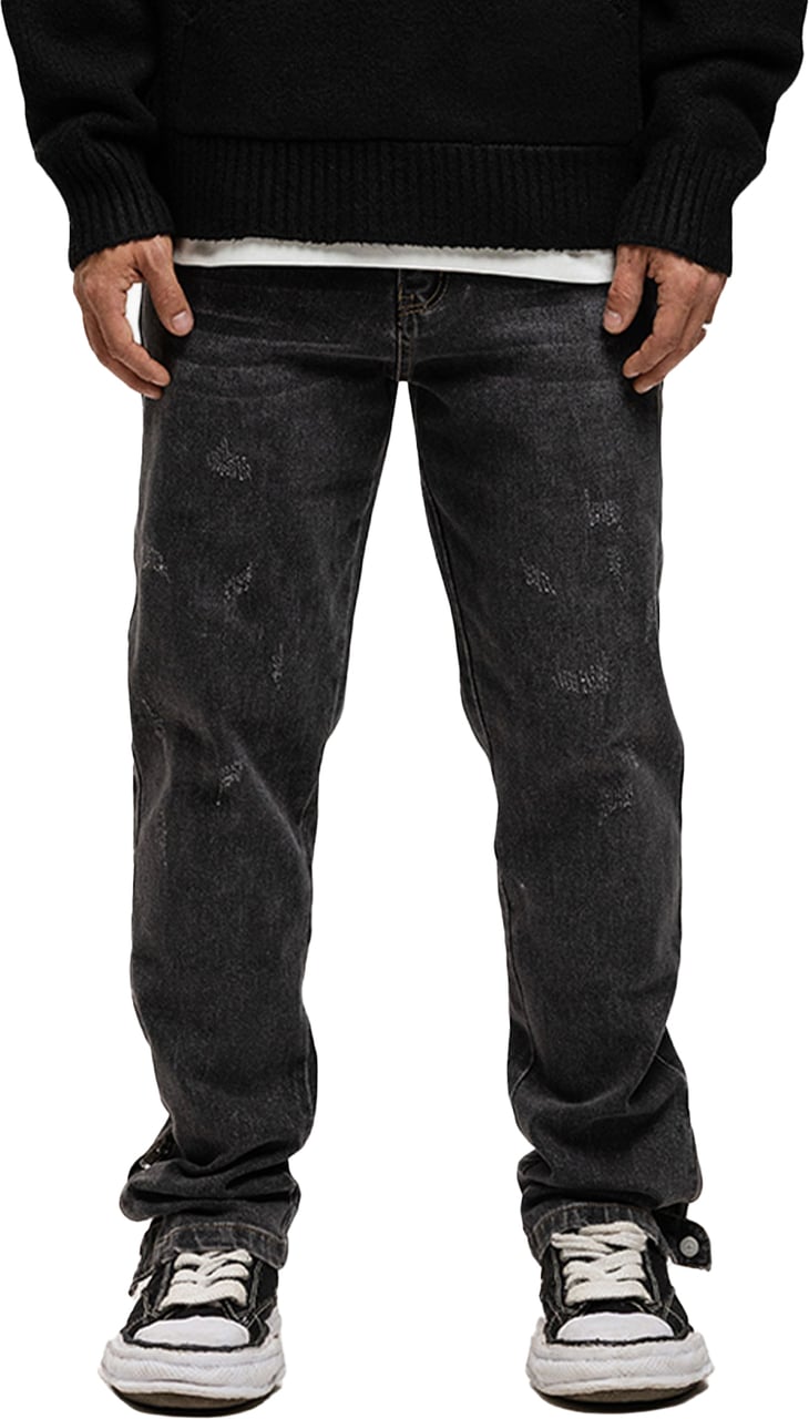 JORCUSTOM Zipped Hem Straight Grey Grijs