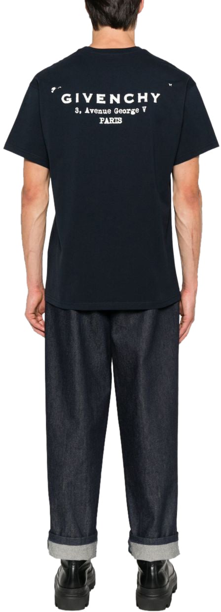 Givenchy T-Shirts And Polos Marine/Blanc Navy