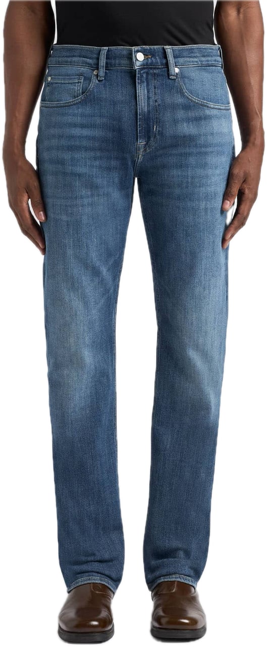 7 For All Mankind The Straight Estate Mid Blue Blauw