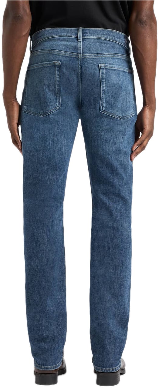 7 For All Mankind The Straight Estate Mid Blue Blauw
