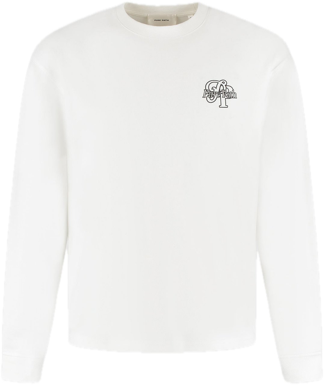 Pure Path oversized longsleeve off white wit Wit