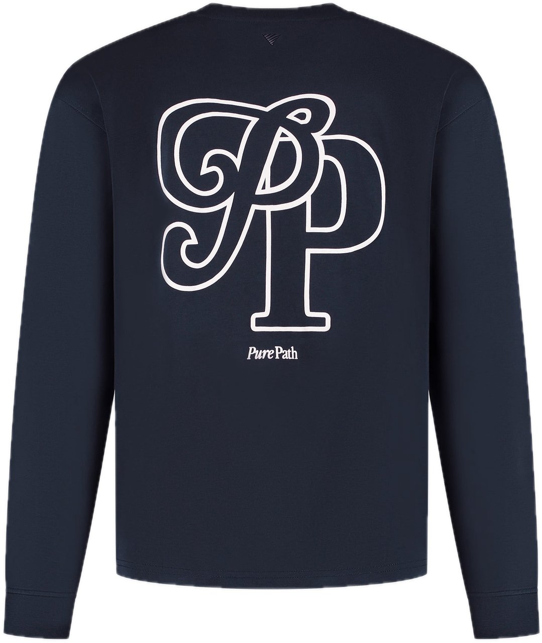 Pure Path oversized longsleeve Dark Navy Blauw