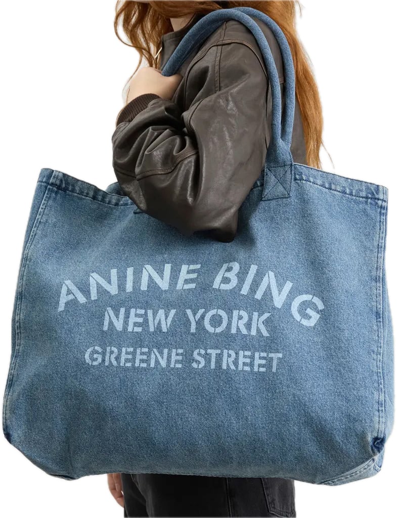 Anine Bing bag jeans logo Blauw