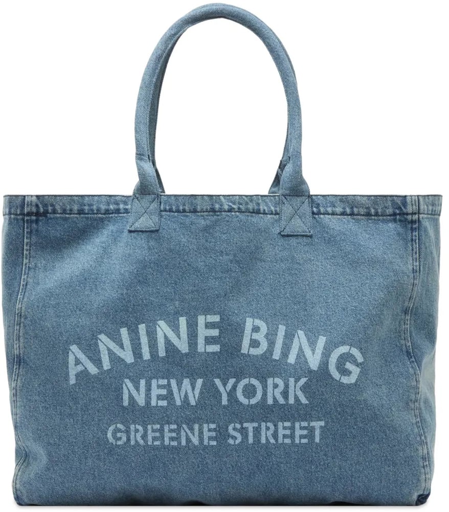 Anine Bing bag jeans logo Blauw