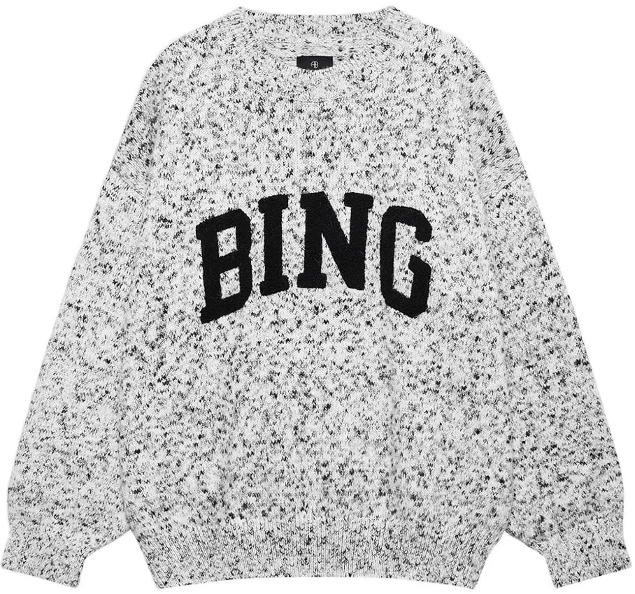Anine Bing knitwear grey logo Grijs