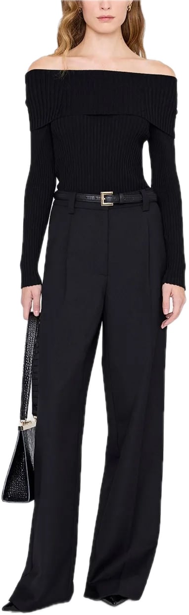 Anine Bing top zwart Zwart