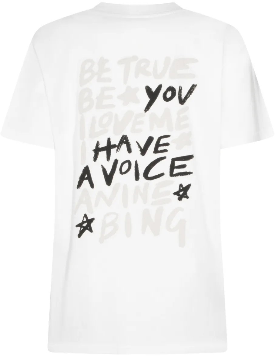 Anine Bing t-shirt white Wit