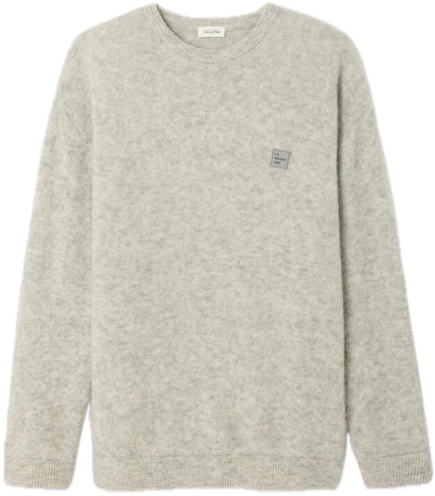 American Vintage pull grijs logo Grijs