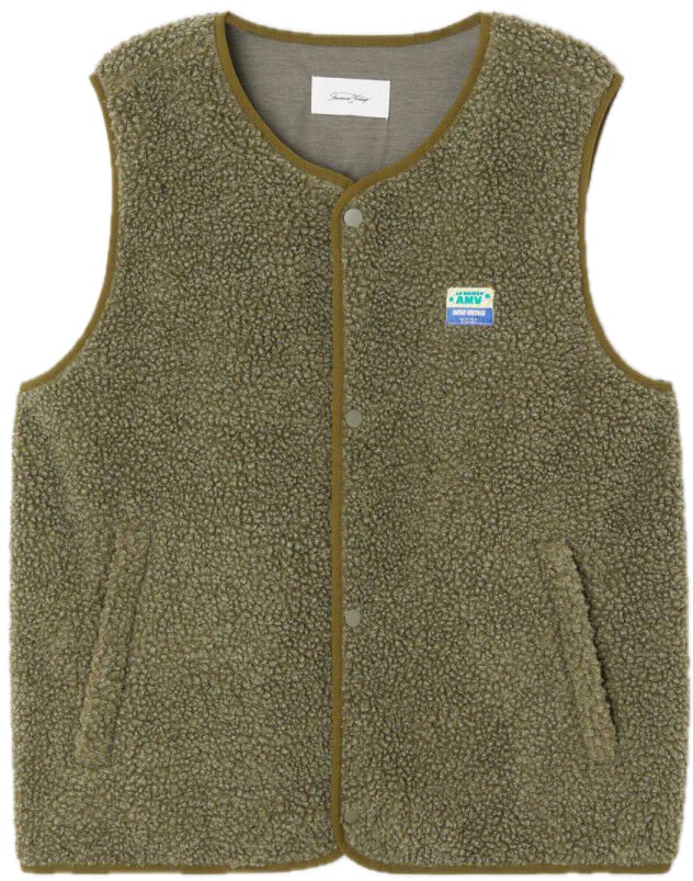 American Vintage bodywarmer khaki Groen