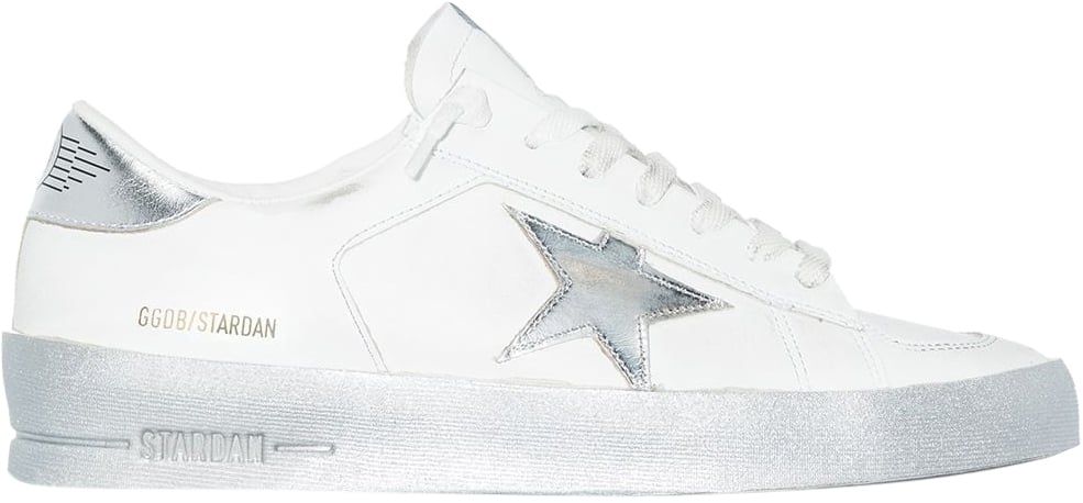 Golden Goose Sneakers Silver Zilver