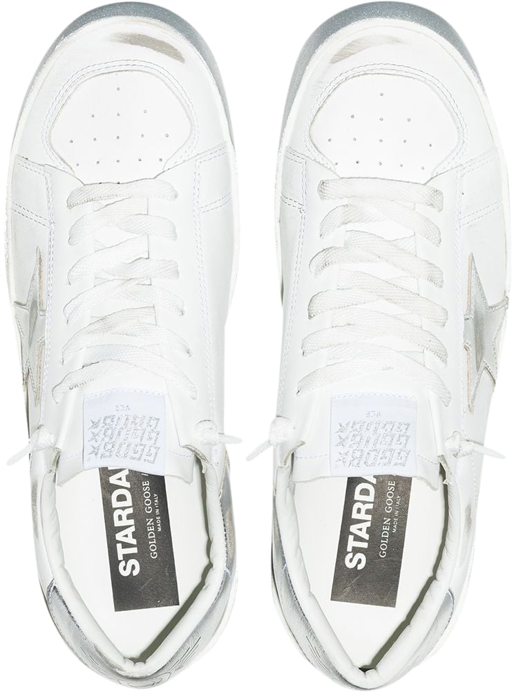 Golden Goose Sneakers Silver Zilver