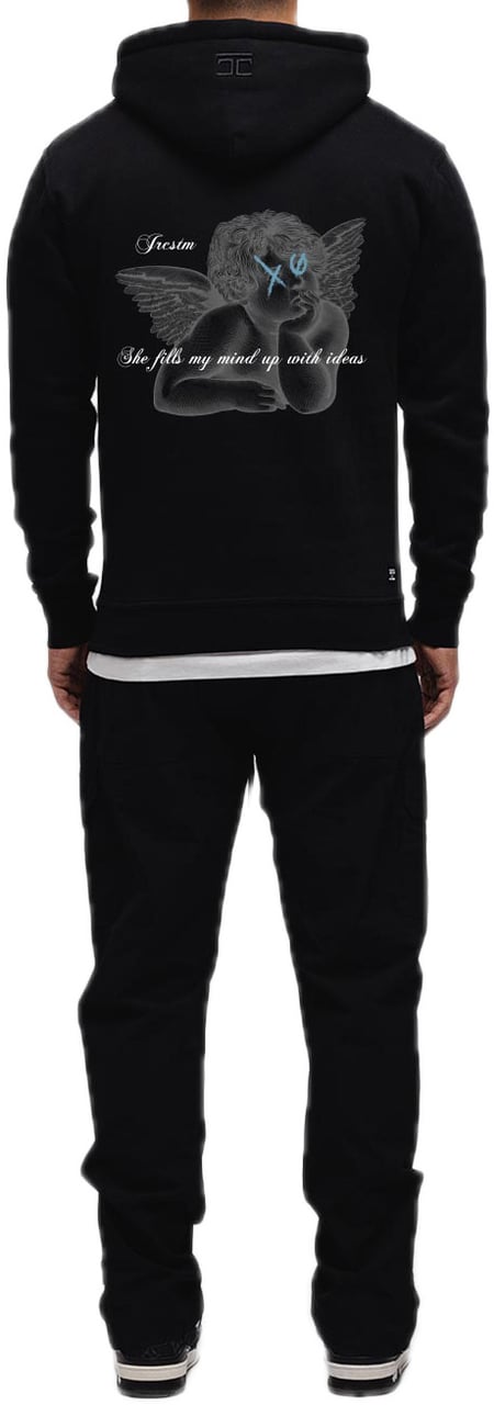JORCUSTOM Angel Sf Hoodie Black Zwart