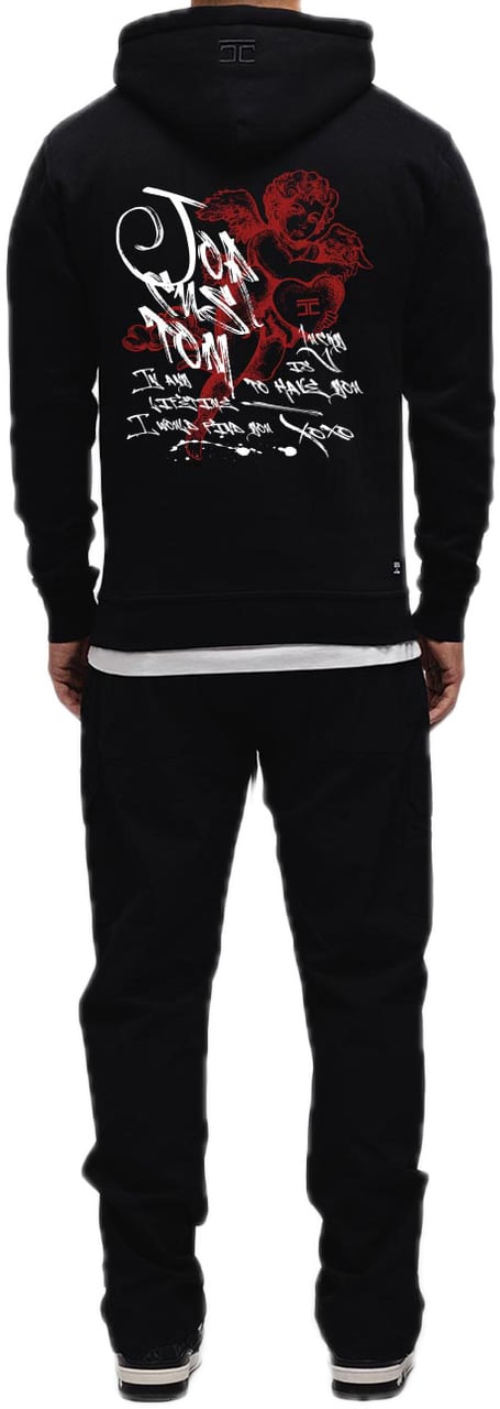 JORCUSTOM LoveAngel Sf Hoodie Black Zwart